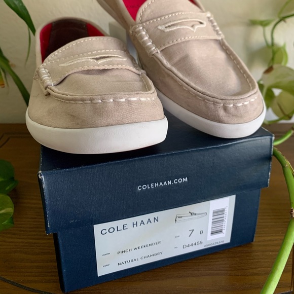 Natural chambray Pinch Weekender - Picture 2 of 12